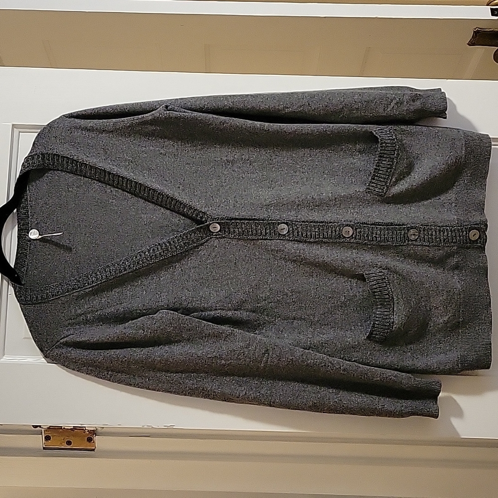 Margaret O'Leary Grey Cashmere Cardigan - M